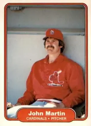 1982 Fleer #121 - John Martin - St. Louis Cardinals