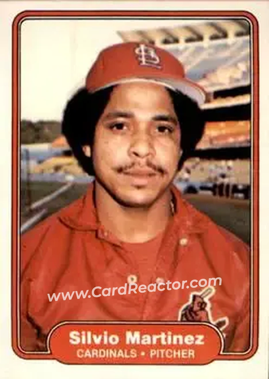 1982 Fleer #122 - Silvio Martinez - St. Louis Cardinals - Front 1982 Fleer #122 - Silvio Martinez - St. Louis Cardinals - Front