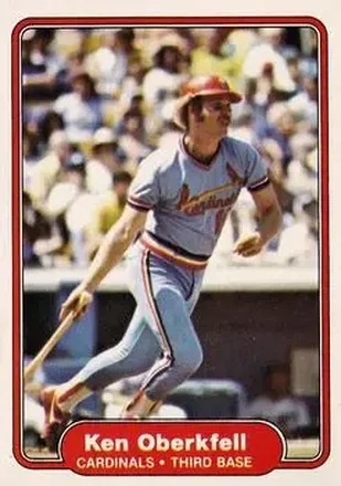 1982 Fleer #123 - Ken Oberkfell - St. Louis Cardinals 1982 Fleer #123 - Ken Oberkfell - St. Louis Cardinals