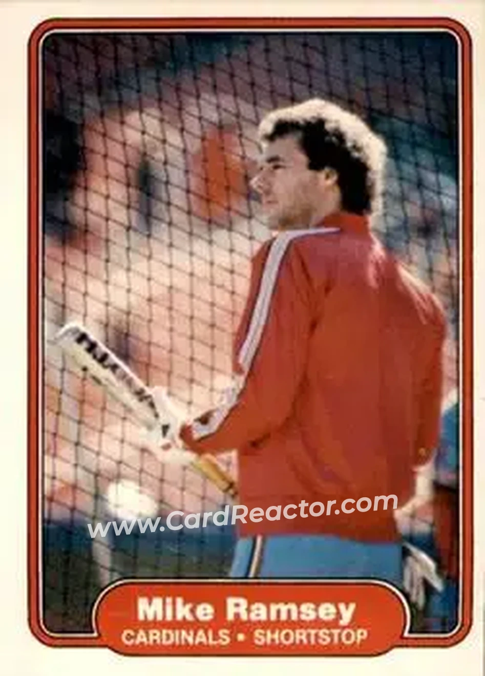 1982 Fleer #125 - Mike Ramsey - St. Louis Cardinals - Front
