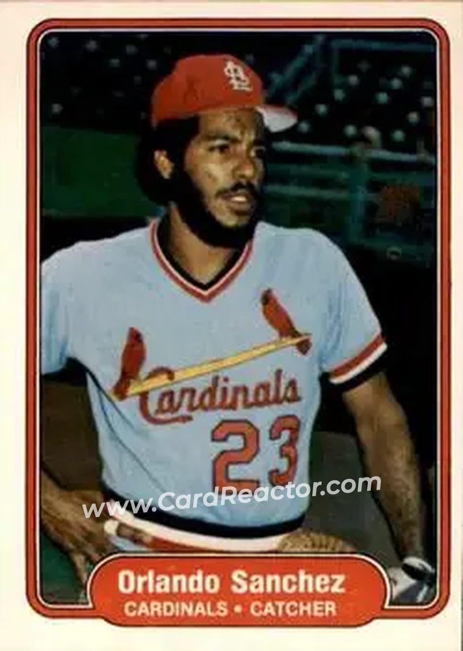1982 Fleer #126 - Orlando Sanchez - St. Louis Cardinals - Front