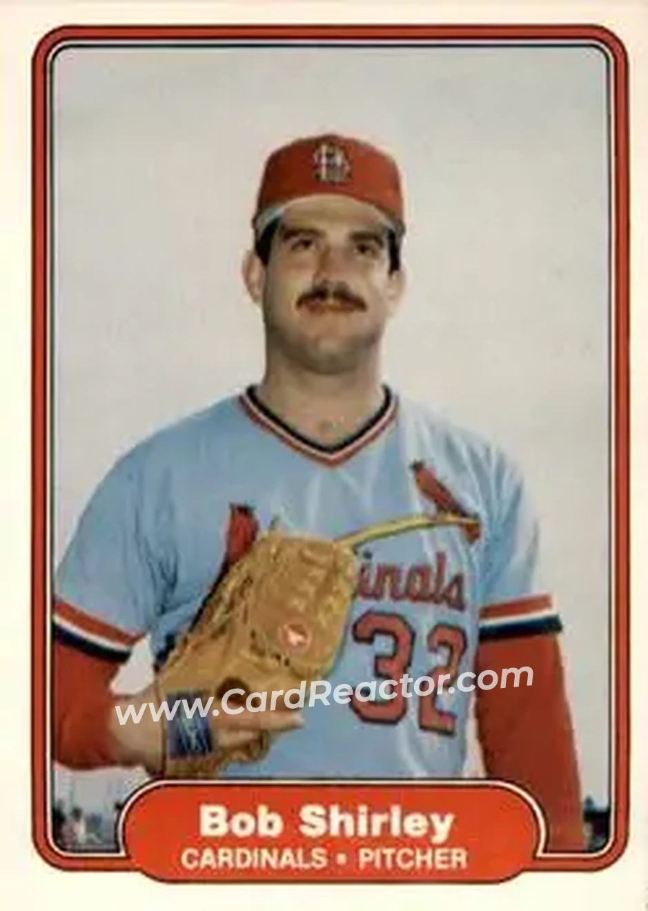 1982 Fleer #127 - Bob Shirley - St. Louis Cardinals - Front
