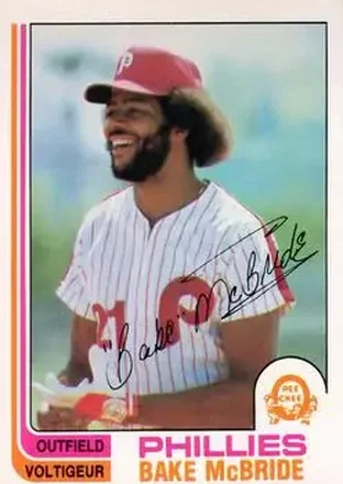 1982 O-Pee-Chee #92 - Bake McBride - Philadelphia Phillies