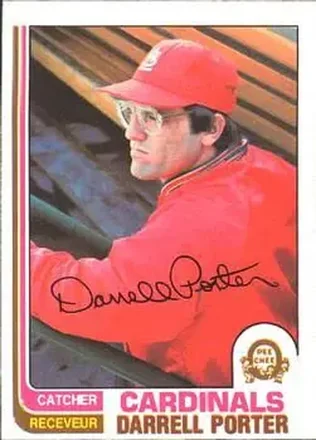 1982 O-Pee-Chee #98 - Darrell Porter - St. Louis Cardinals