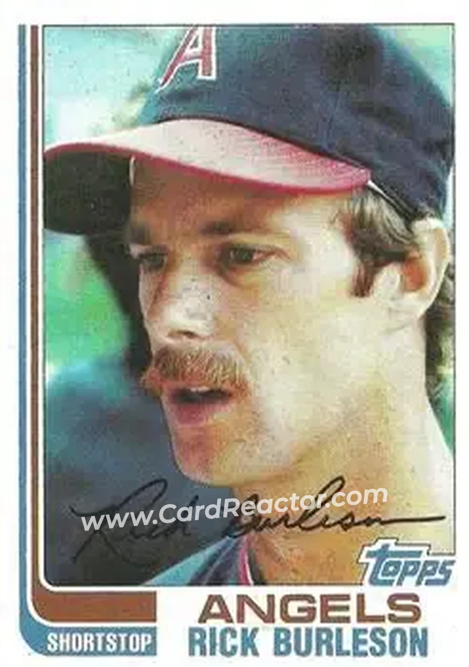 1982 Topps #55 - Rick Burleson - California Angels - Front