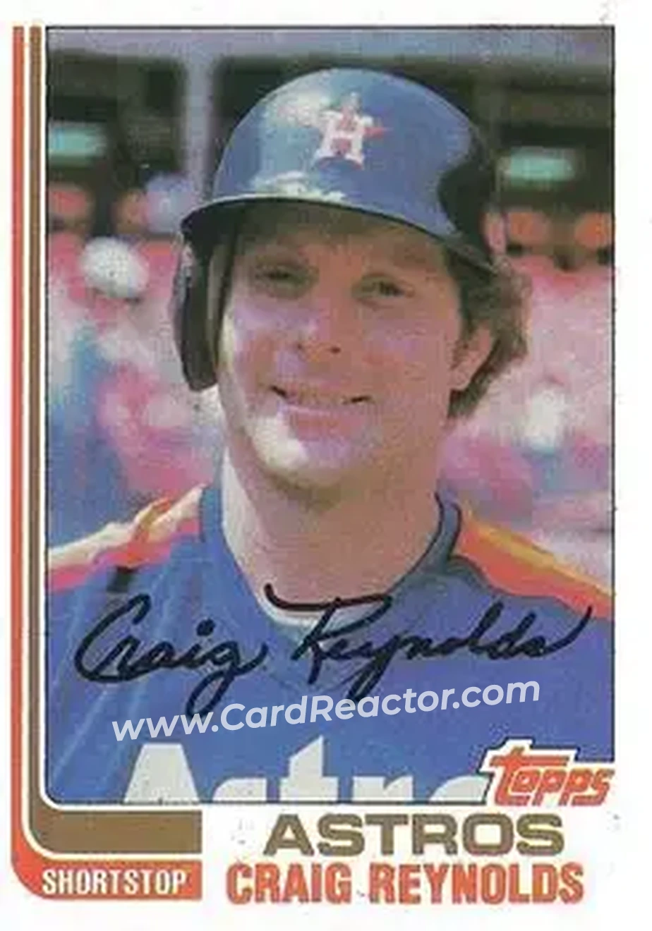 1982 Topps #57 - Craig Reynolds - Houston Astros - Front