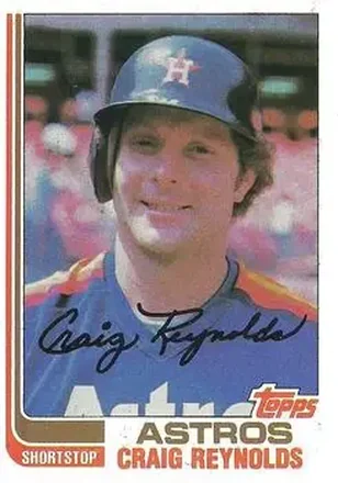 1982 Topps #57 - Craig Reynolds - Houston Astros 1982 Topps #57 - Craig Reynolds - Houston Astros