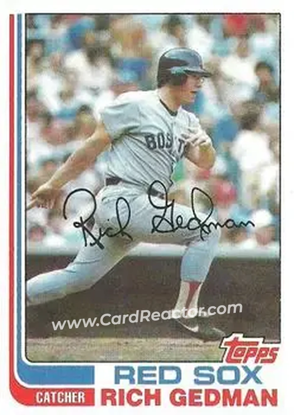 1982 Topps #59 - Rich Gedman - Boston Red Sox - Front