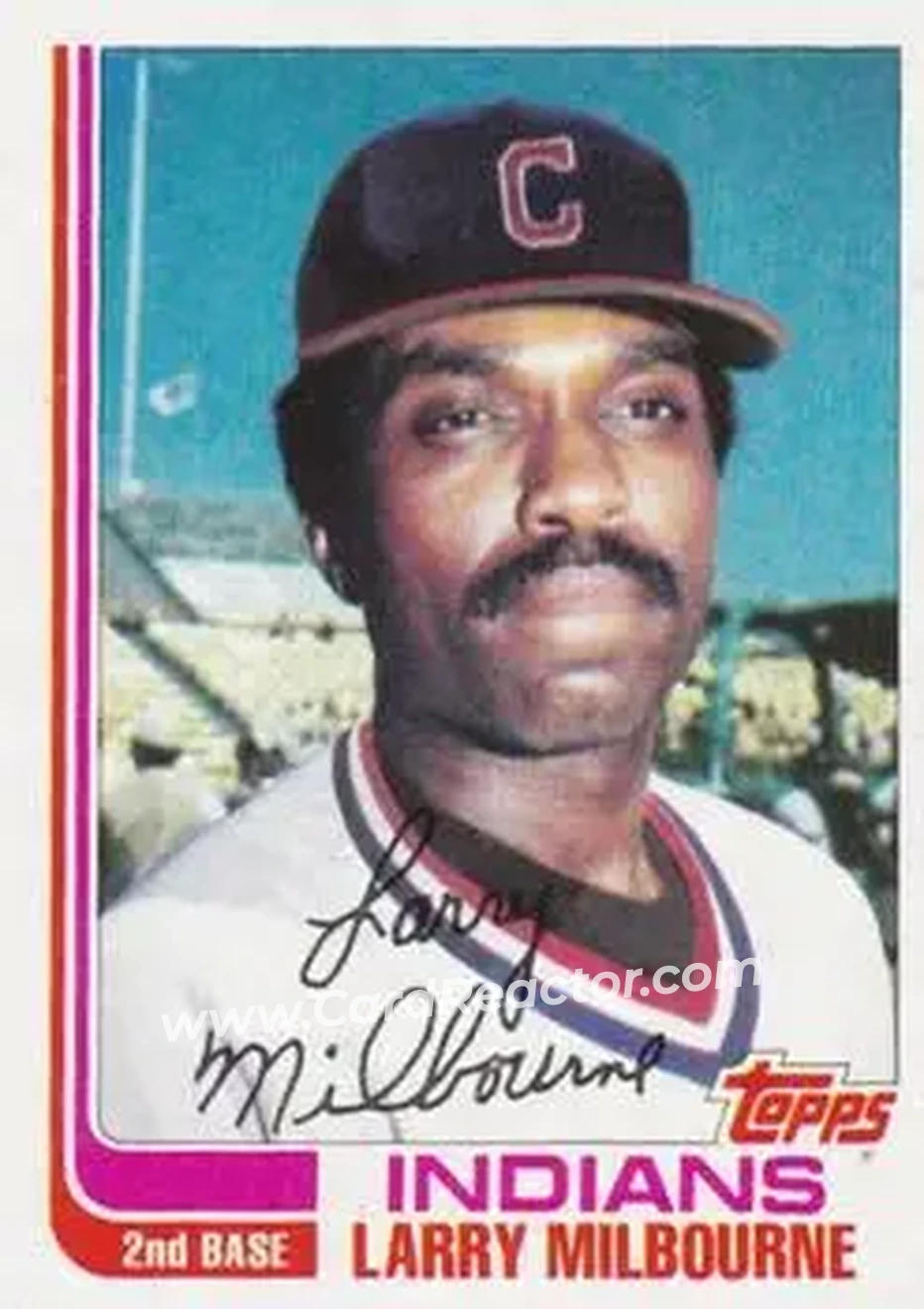 1982 Topps Traded #71T - Larry Milbourne - Cleveland Indians - Front 1982 Topps Traded #71T - Larry Milbourne - Cleveland Indians - Front