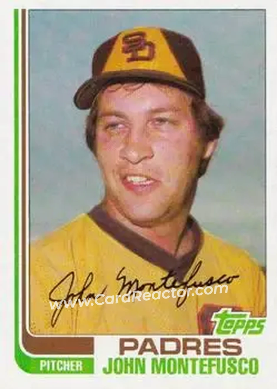 1982 Topps Traded #74T - John Montefusco - San Diego Padres - Front
