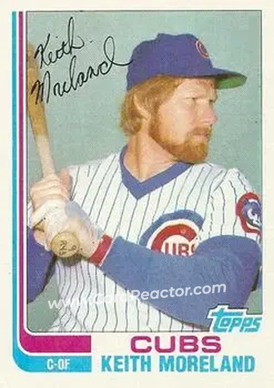 1982 Topps Traded #76T - Keith Moreland - Chicago Cubs - Front 1982 Topps Traded #76T - Keith Moreland - Chicago Cubs - Front
