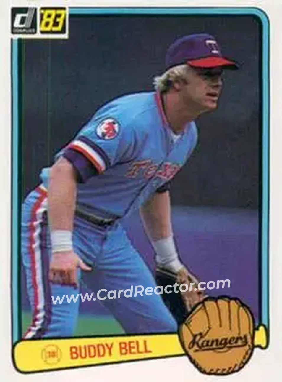 1983 Donruss #215 - Buddy Bell - Texas Rangers - Front 1983 Donruss #215 - Buddy Bell - Texas Rangers - Front