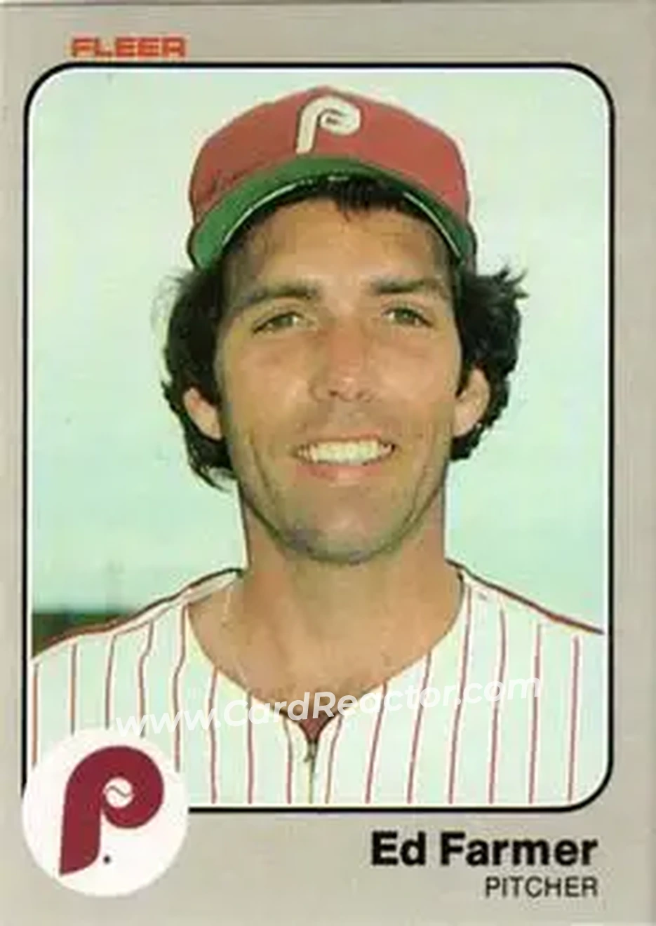 1983 Fleer #161 - Ed Farmer - Philadelphia Phillies - Front 1983 Fleer #161 - Ed Farmer - Philadelphia Phillies - Front