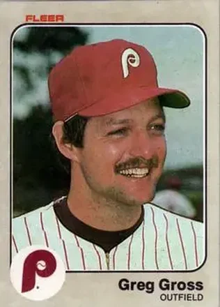 1983 Fleer #162 - Greg Gross - Philadelphia Phillies