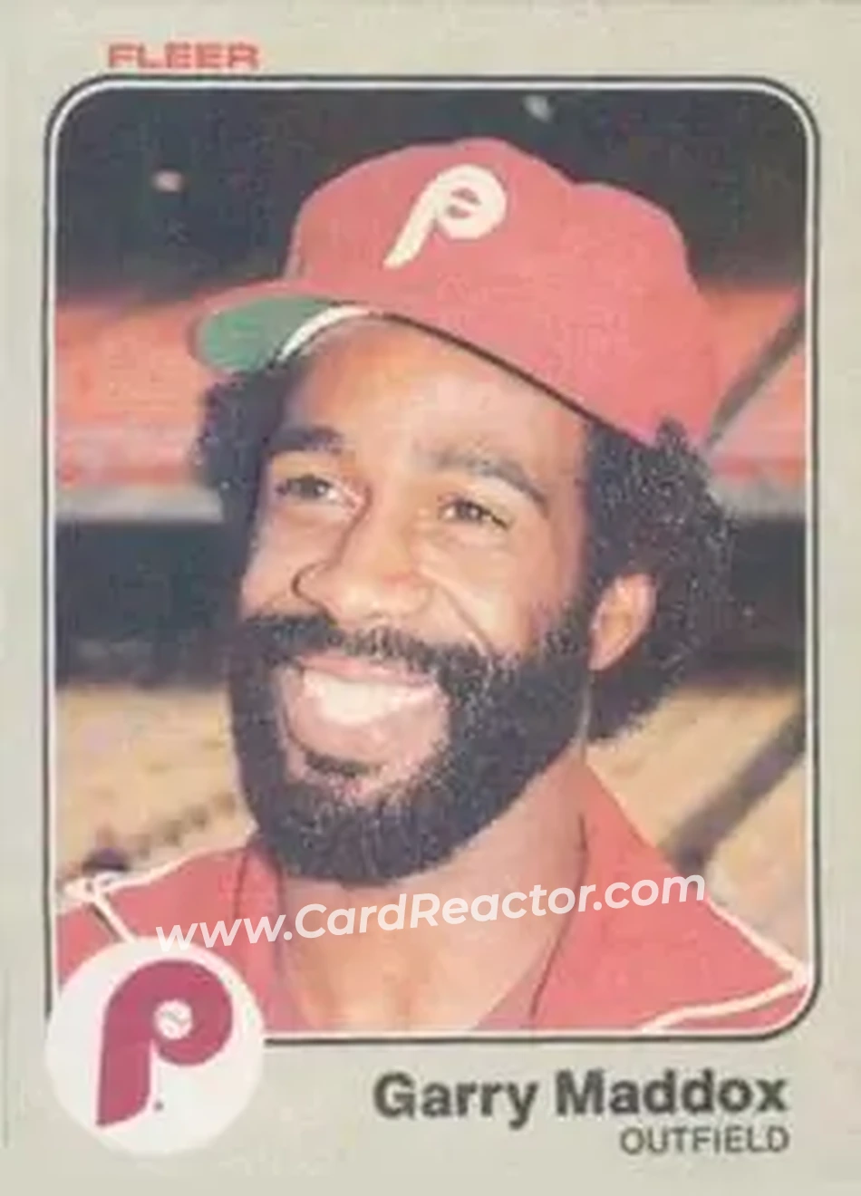 1983 Fleer #164 - Garry Maddox - Philadelphia Phillies - Front