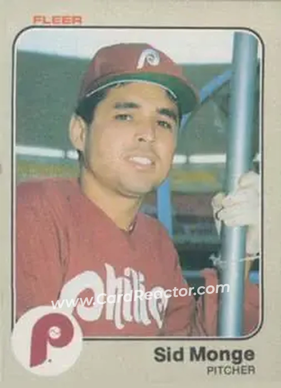 1983 Fleer #168 - Sid Monge - Philadelphia Phillies - Front
