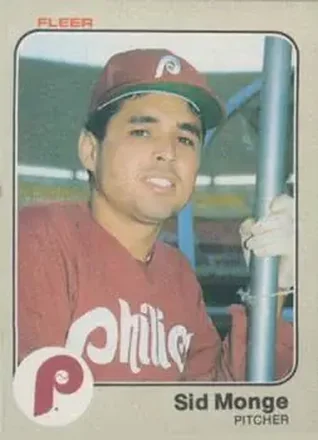 1983 Fleer #168 - Sid Monge - Philadelphia Phillies