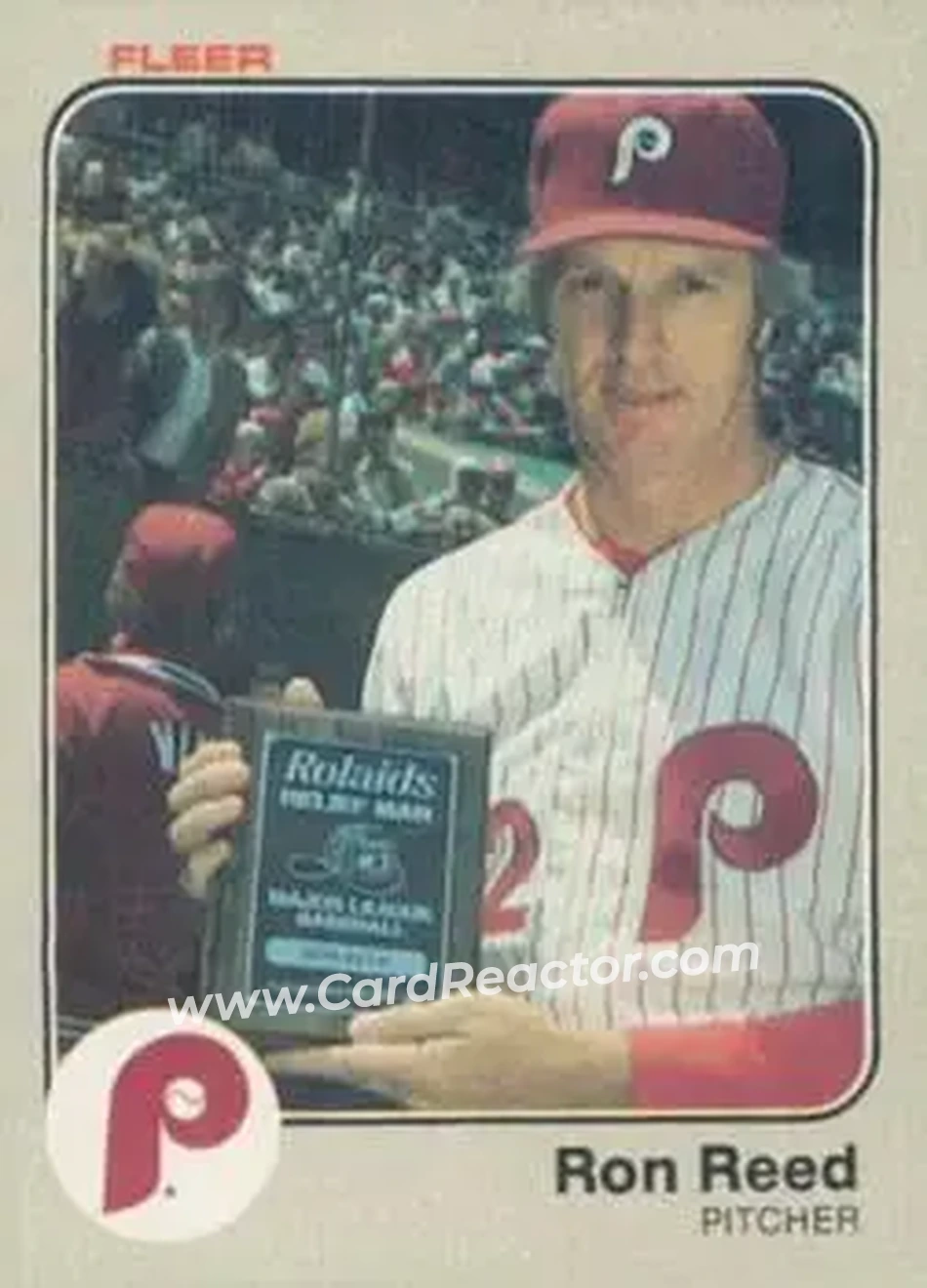 1983 Fleer #169 - Ron Reed - Philadelphia Phillies - Front 1983 Fleer #169 - Ron Reed - Philadelphia Phillies - Front