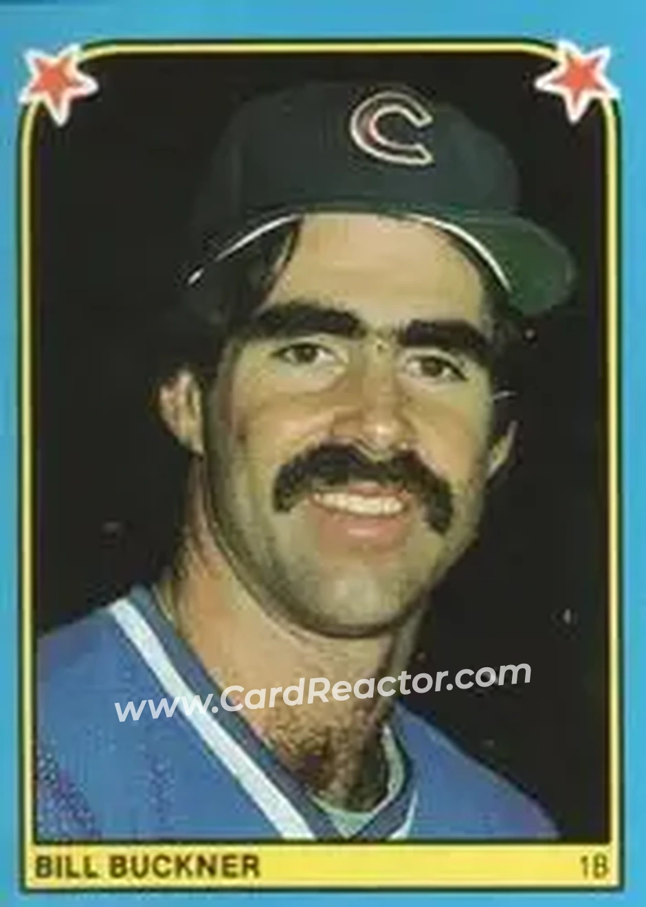 1983 Fleer Star Stickers #132 - Bill Buckner - Chicago Cubs - Front