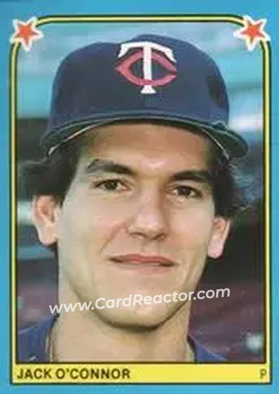1983 Fleer Star Stickers #134 - Jack O'Connor - Minnesota Twins - Front