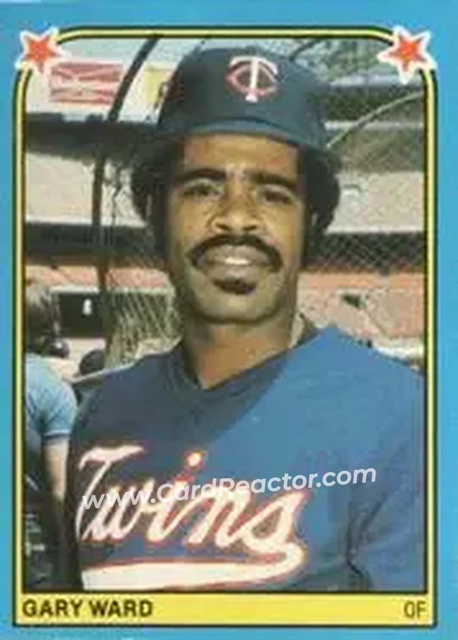 1983 Fleer Star Stickers #136 - Gary Ward - Minnesota Twins - Front 1983 Fleer Star Stickers #136 - Gary Ward - Minnesota Twins - Front