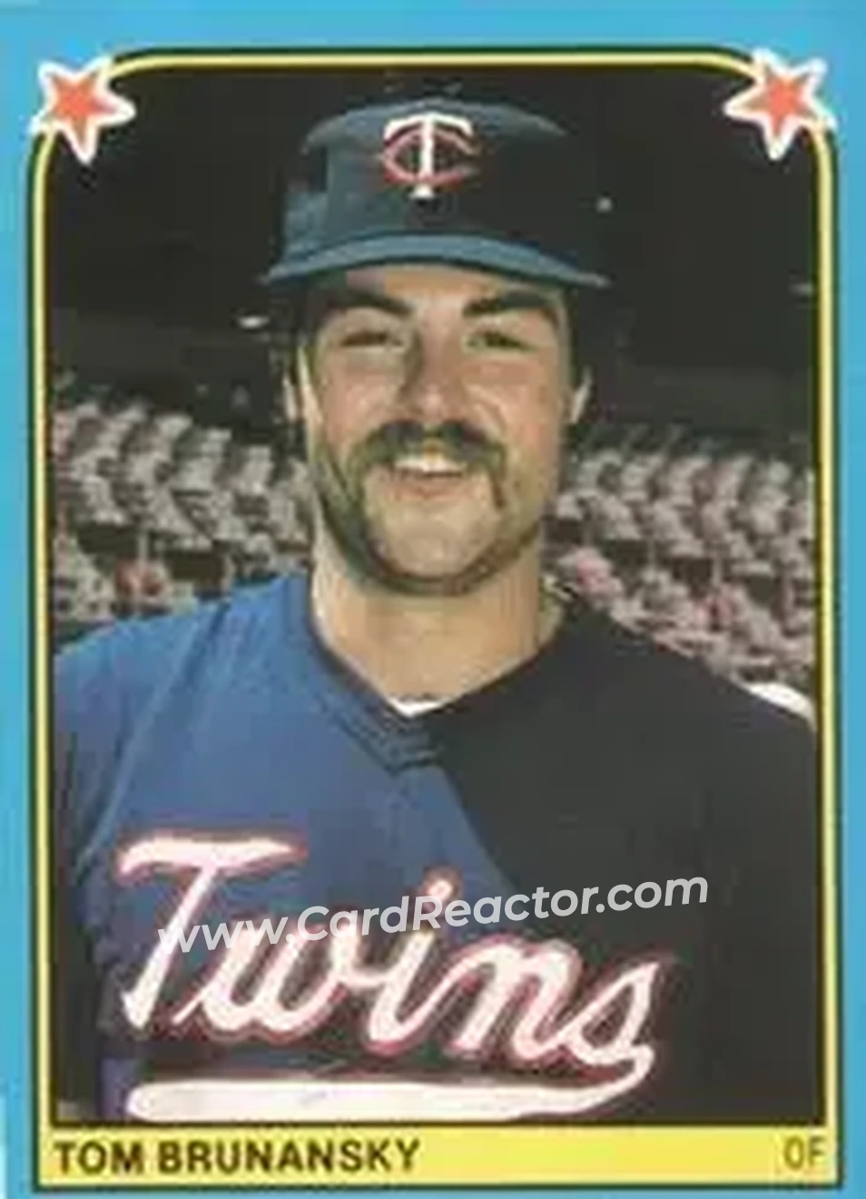 1983 Fleer Star Stickers #138 - Tom Brunansky - Minnesota Twins - Front