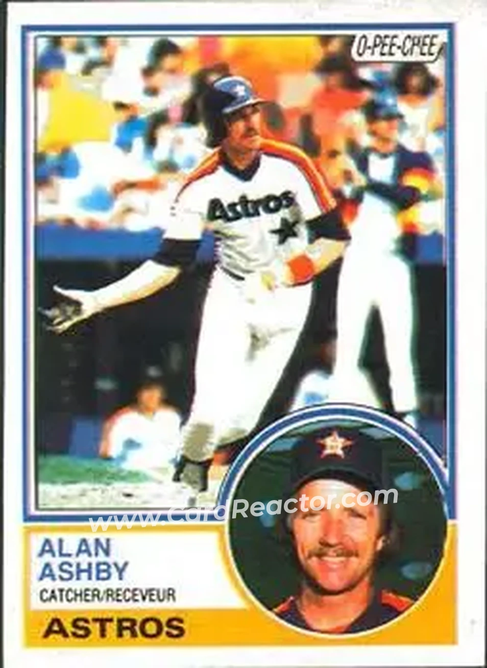 1983 O-Pee-Chee #84 - Alan Ashby - Houston Astros - Front