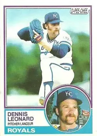 1983 O-Pee-Chee #87 - Dennis Leonard - Kansas City Royals 1983 O-Pee-Chee #87 - Dennis Leonard - Kansas City Royals