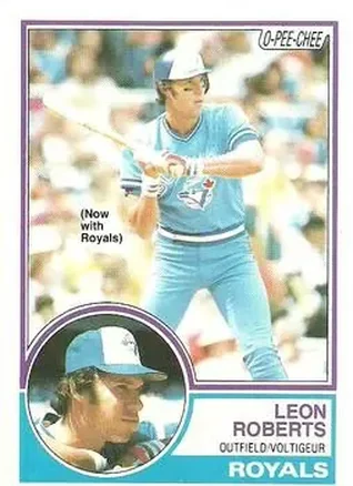 1983 O-Pee-Chee #89 - Leon Roberts - Kansas City Royals