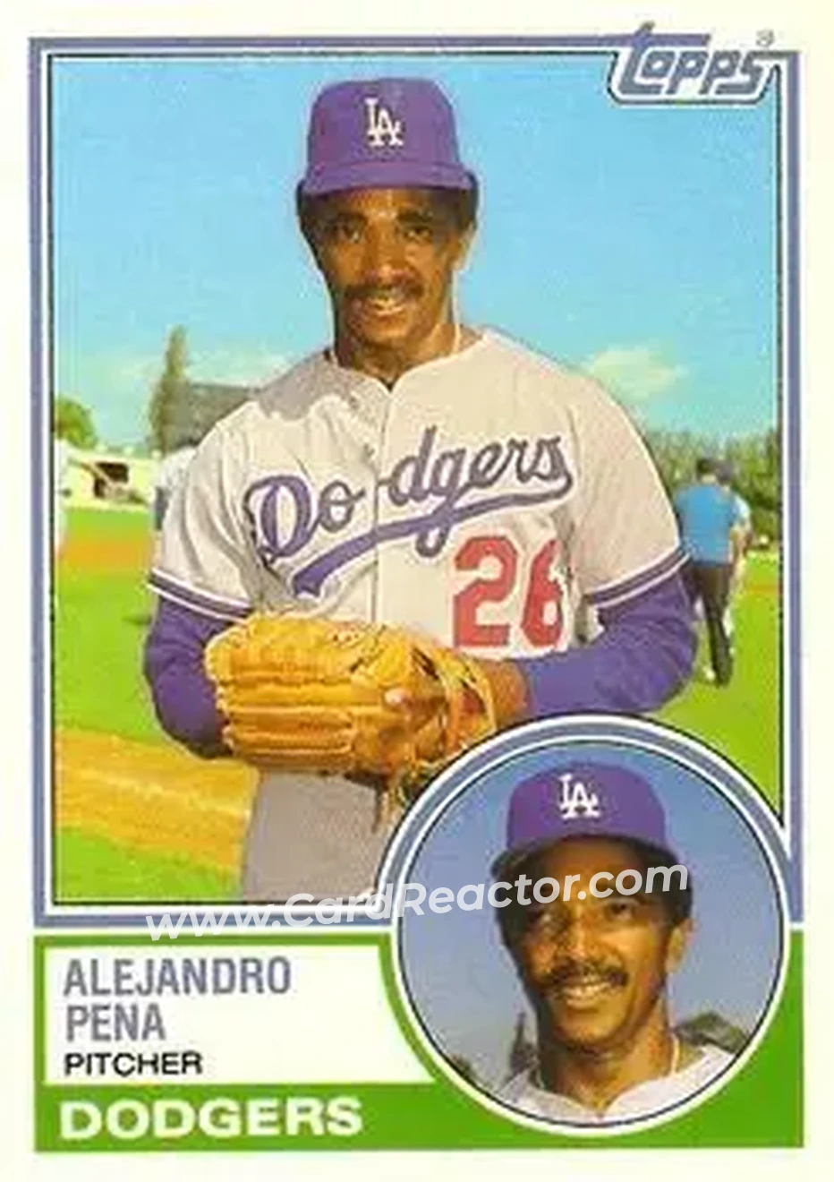 1983 Topps Traded #83T - Alejandro Pena - Los Angeles Dodgers - Front 1983 Topps Traded #83T - Alejandro Pena - Los Angeles Dodgers - Front