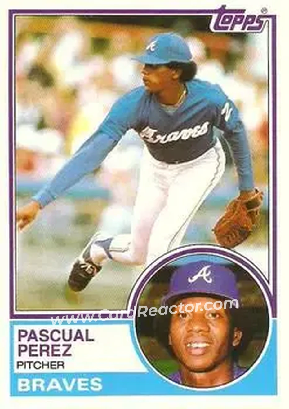 1983 Topps Traded #84T - Pascual Perez - Atlanta Braves - Front