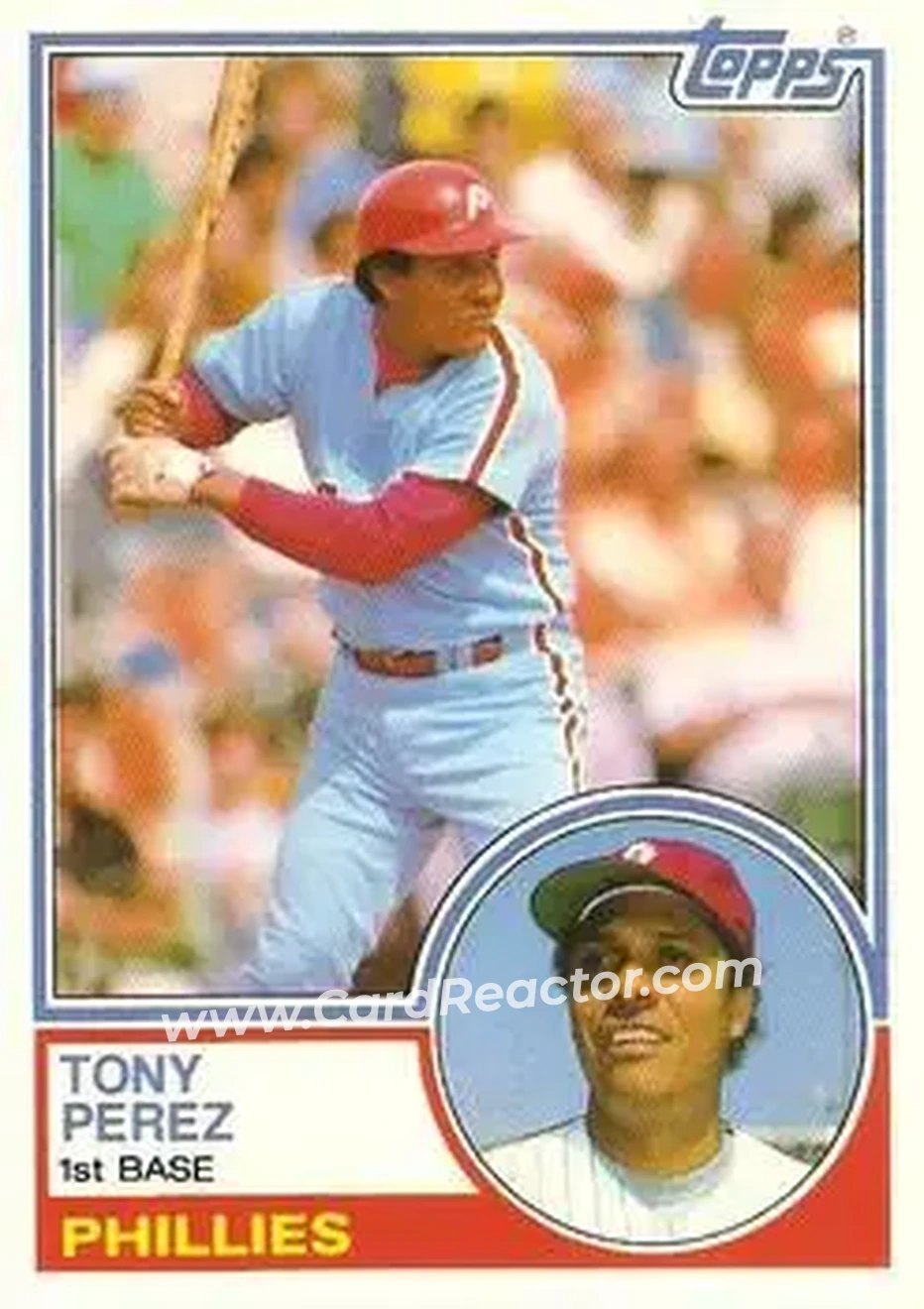 1983 Topps Traded #85T - Tony Pérez - Philadelphia Phillies - Front