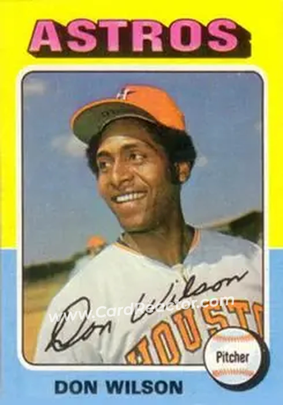 1975 Topps #455 - Don Wilson - Houston Astros - Front
