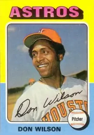 1975 Topps #455 - Don Wilson - Houston Astros 1975 Topps #455 - Don Wilson - Houston Astros