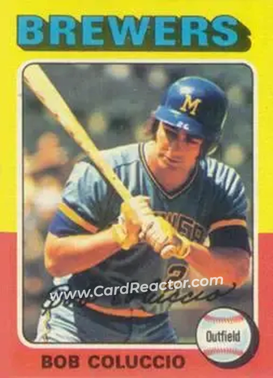 1975 Topps #456 - Bob Coluccio - Milwaukee Brewers - Front
