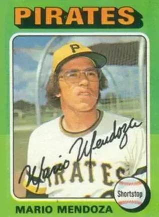 1975 Topps #457 - Mario Mendoza - Pittsburgh Pirates