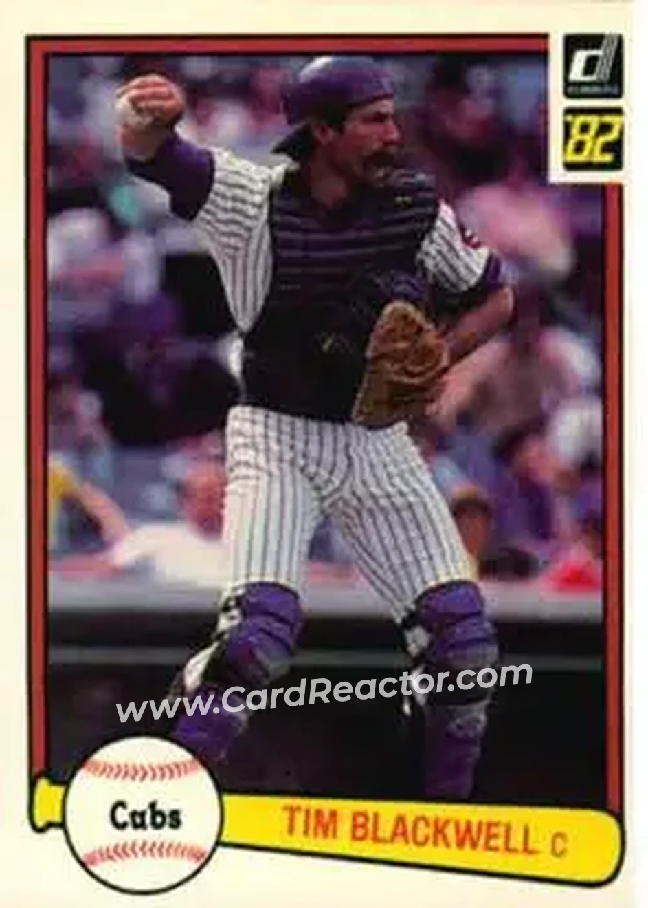 1982 Donruss #99 - Tim Blackwell - Chicago Cubs - Front