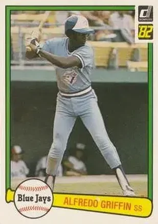 1982 Donruss #101 - Alfredo Griffin - Toronto Blue Jays 1982 Donruss #101 - Alfredo Griffin - Toronto Blue Jays