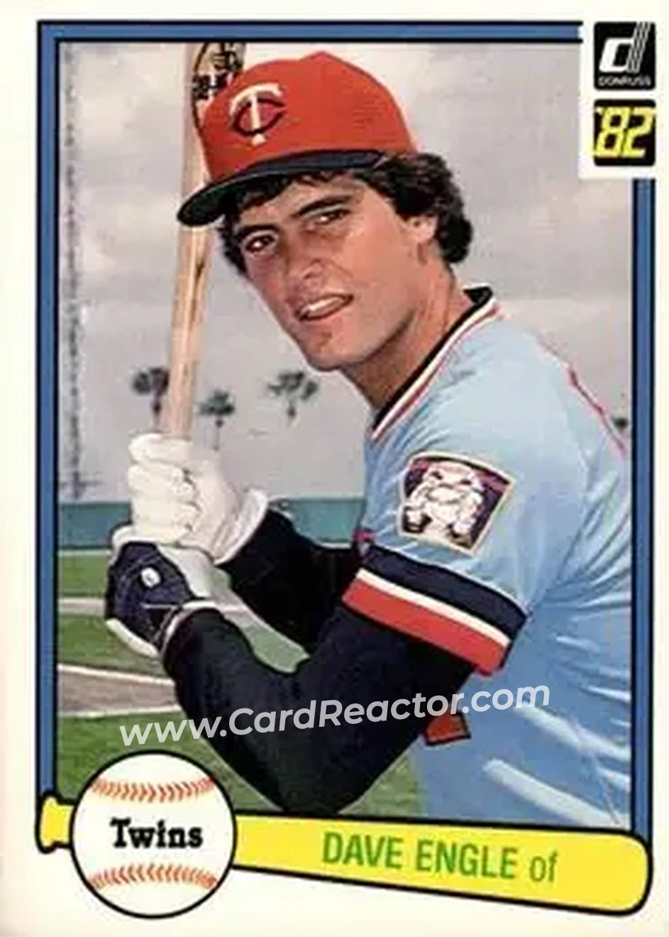 1982 Donruss #102 - Dave Engle - Minnesota Twins - Front