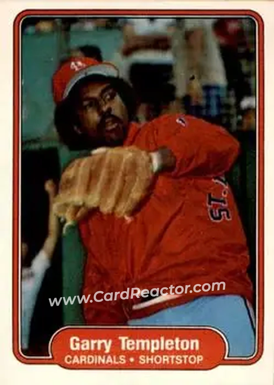 1982 Fleer #131 - Garry Templeton - St. Louis Cardinals - Front 1982 Fleer #131 - Garry Templeton - St. Louis Cardinals - Front