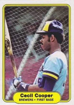 1982 Fleer #138 - Cecil Cooper - Milwaukee Brewers 1982 Fleer #138 - Cecil Cooper - Milwaukee Brewers