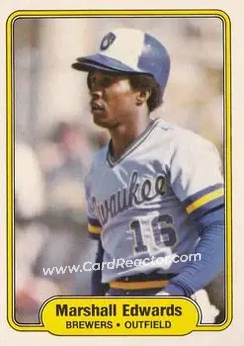 1982 Fleer #140 - Marshall Edwards - Milwaukee Brewers - Front