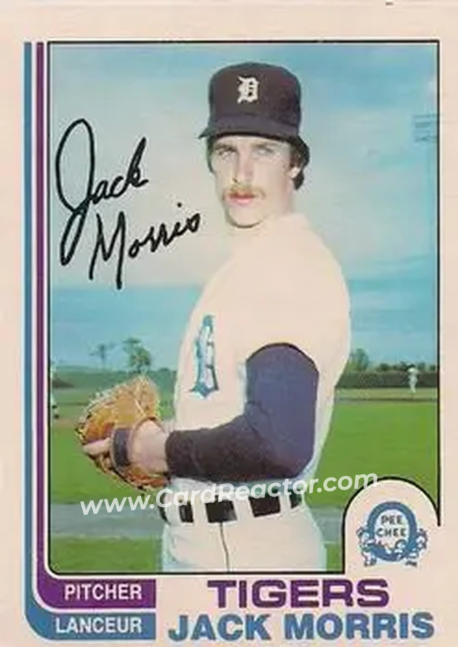 1982 O-Pee-Chee #108 - Jack Morris - Detroit Tigers - Front 1982 O-Pee-Chee #108 - Jack Morris - Detroit Tigers - Front
