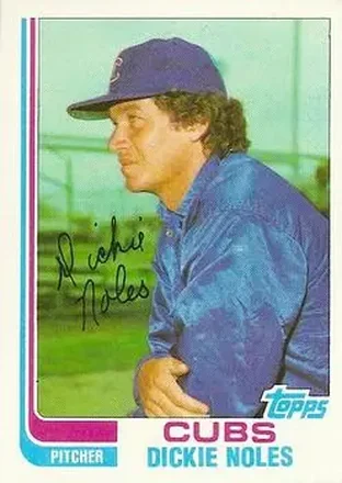 1982 Topps Traded #82T - Dickie Noles - Chicago Cubs 1982 Topps Traded #82T - Dickie Noles - Chicago Cubs