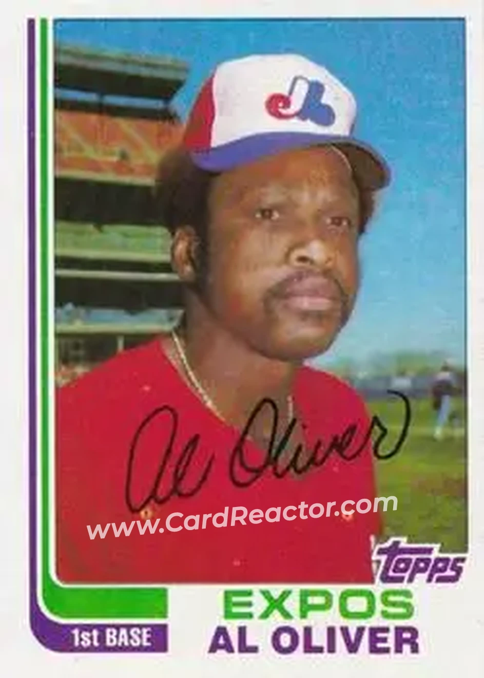 1982 Topps Traded #83T - Al Oliver - Montreal Expos - Front 1982 Topps Traded #83T - Al Oliver - Montreal Expos - Front