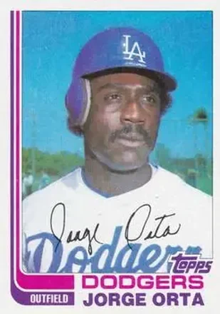 1982 Topps Traded #84T - Jorge Orta - Los Angeles Dodgers 1982 Topps Traded #84T - Jorge Orta - Los Angeles Dodgers