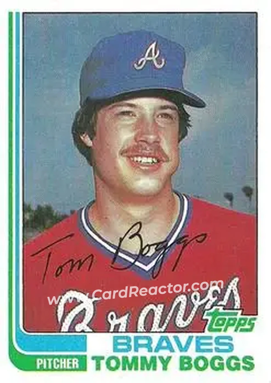 1982 Topps #61 - Tommy Boggs - Atlanta Braves - Front