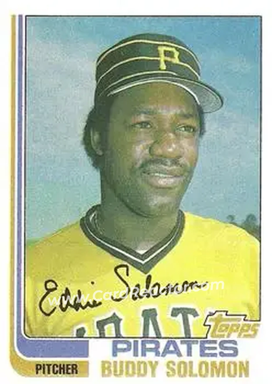1982 Topps #73 - Buddy Solomon - Pittsburgh Pirates - Front 1982 Topps #73 - Buddy Solomon - Pittsburgh Pirates - Front