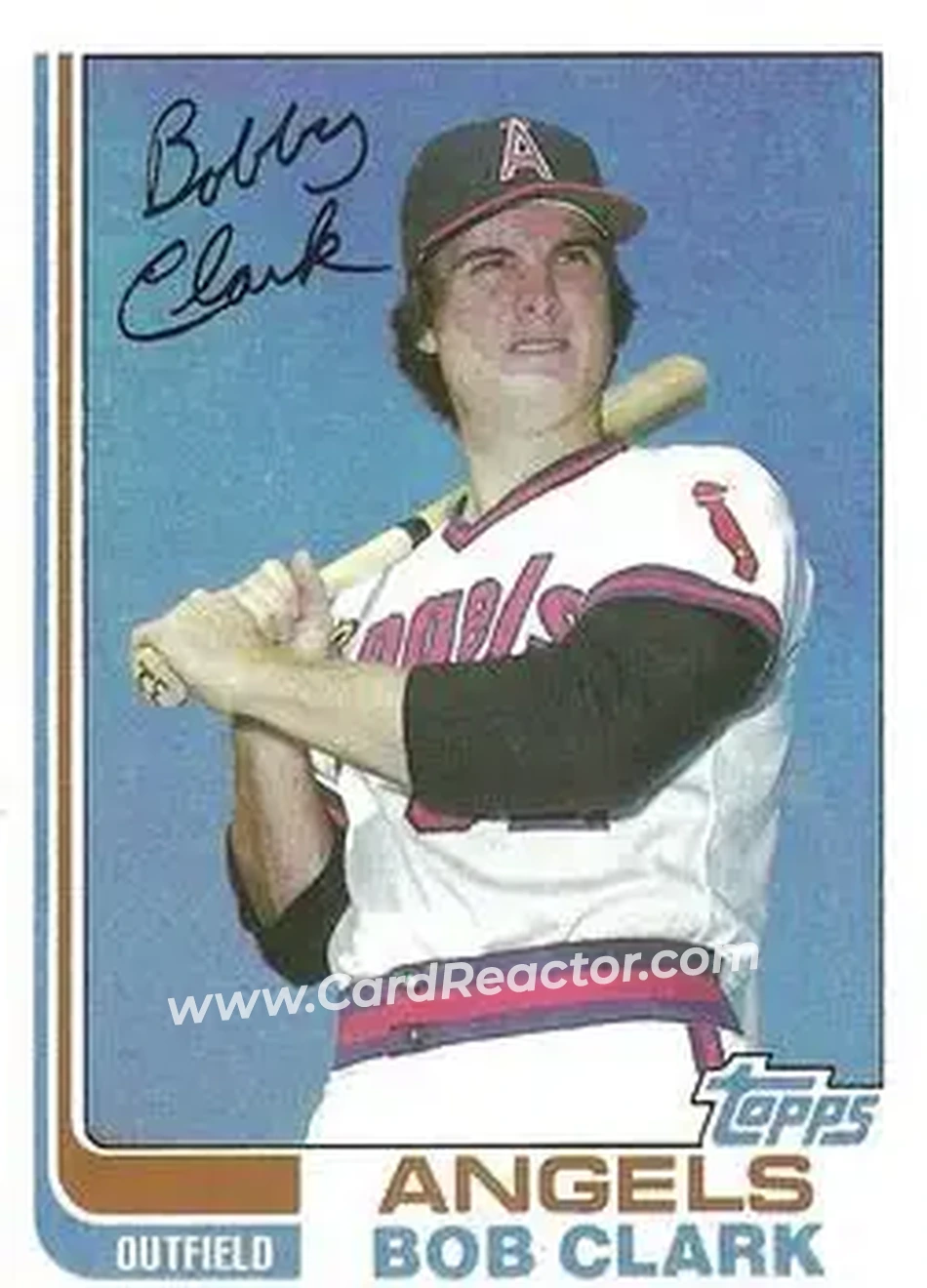 1982 Topps #74 - Bob Clark - California Angels - Front