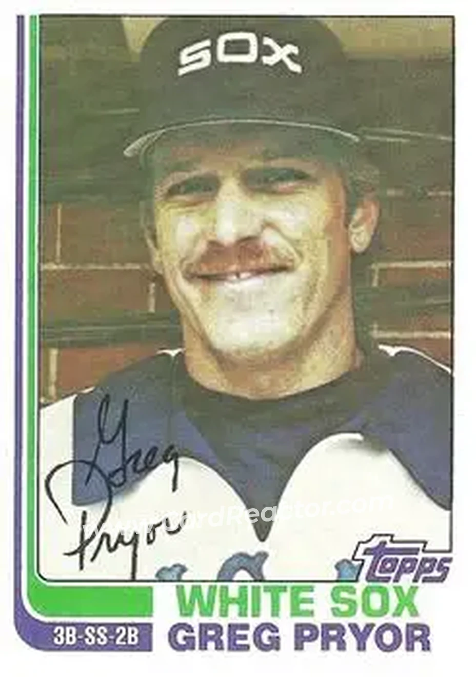 1982 Topps #76 - Greg Pryor - Chicago White Sox - Front